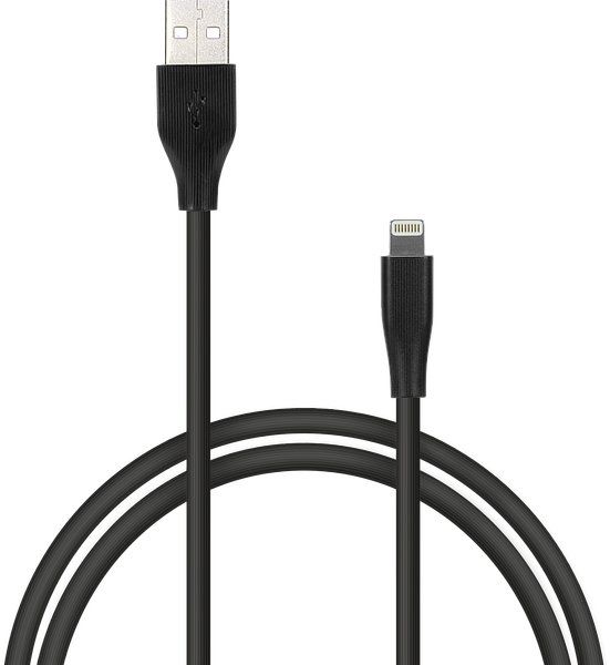 BASIC Lightning cable, for iPhoneiPad, 1m SL710202BK