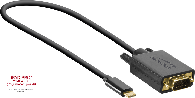 USB-C to VGA cable, 1.8m HQ