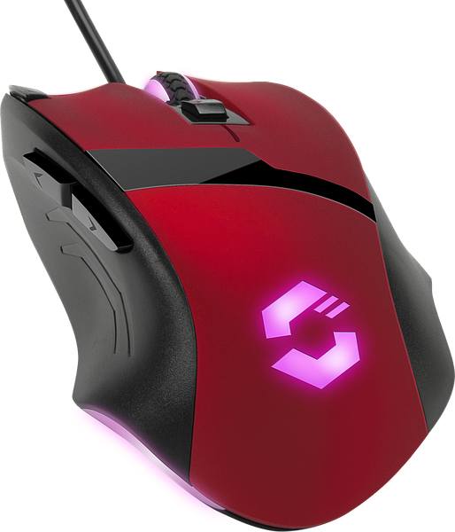 VADES Gaming Mouse, black-red