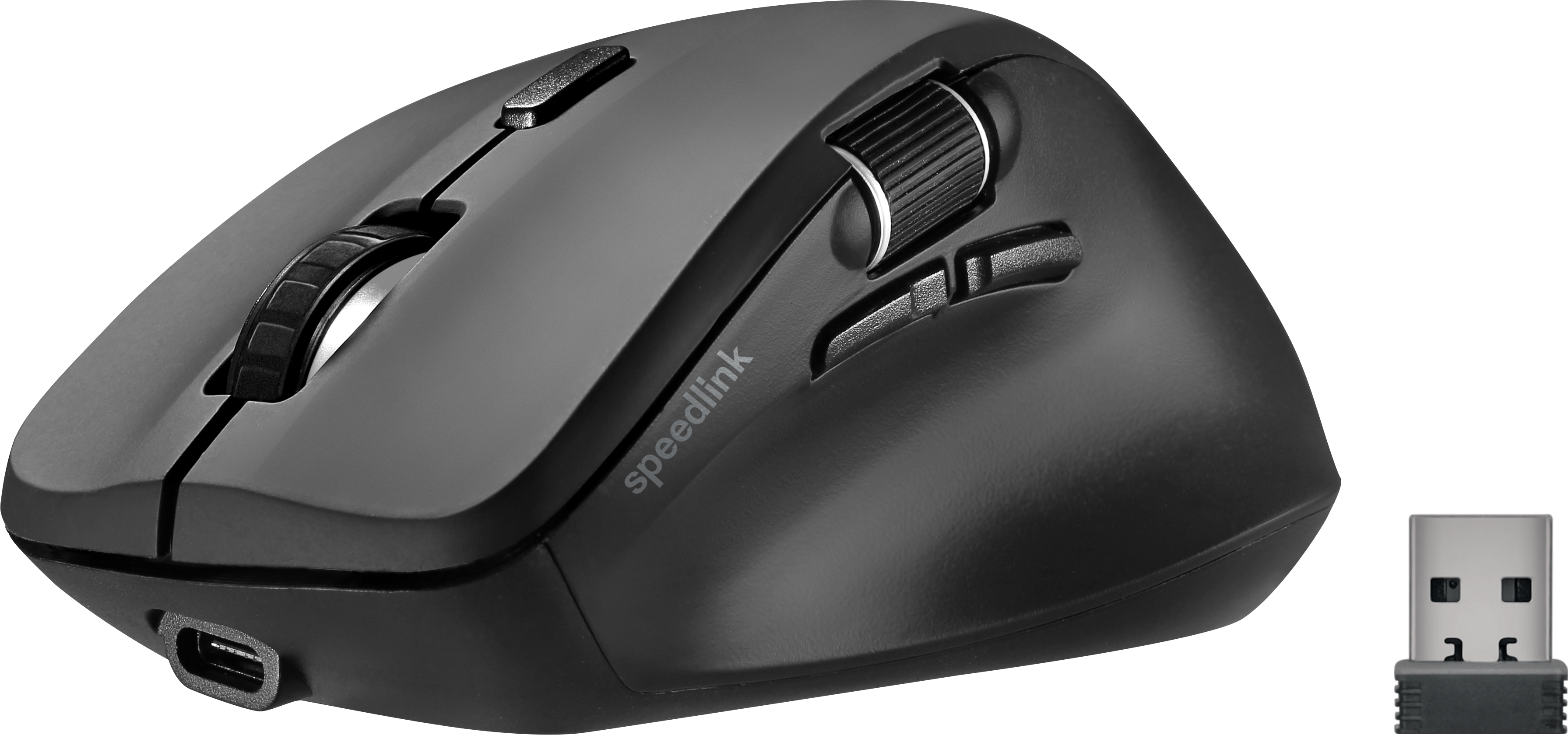 LIBERA Rechargeable Mouse, wireless, bluetooth, silent, rubber-black