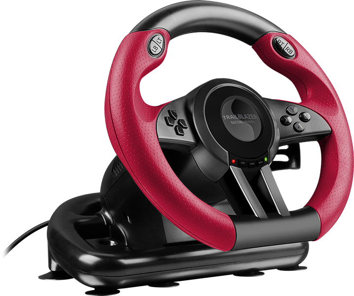 TRAILBLAZER Racing Wheel for Xbox One/PS4/PS3/PC, Black