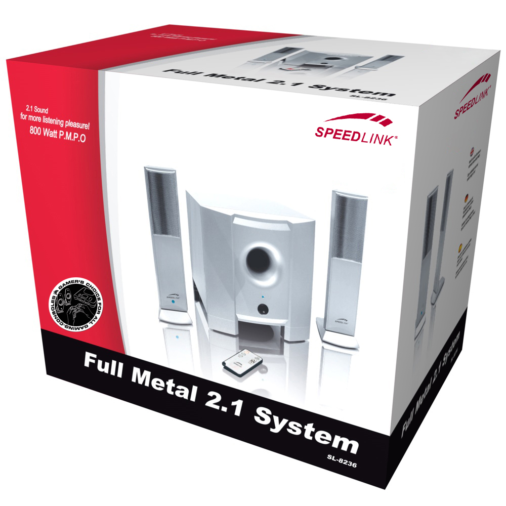 Full Metal 2.1 Subwoofer System | SL-8236 Full Metal 2.1 Subwoofer System | SL-8236