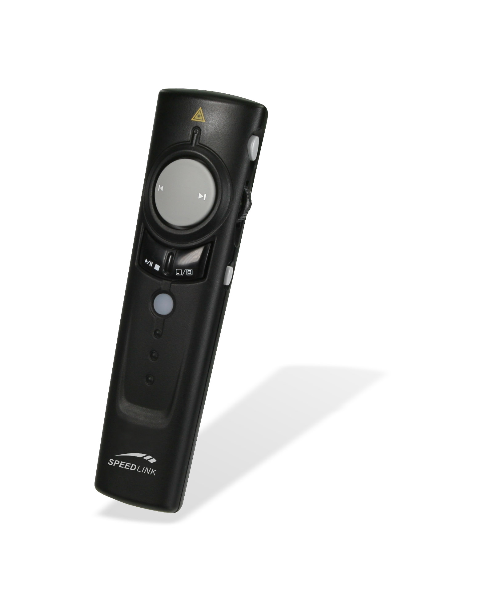 Schwarzer SPEEDLINK Präsentations-Laserpointer mit Bedientasten und Laserfunktion