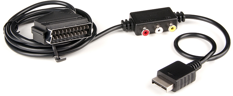 collegegeld vlam Begroeten TRACS Scart Video & Audio Cable - for PS3, black | SL-4412-BK