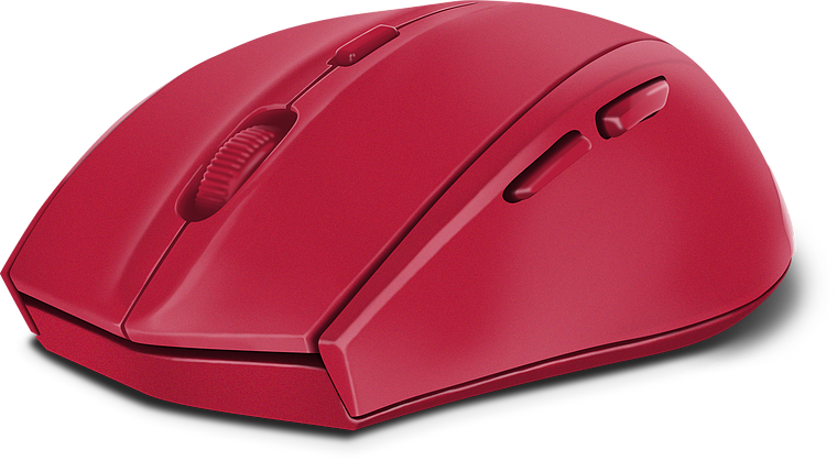| USB, Silent SL-630007-RRRD Mouse rubber-red - Wireless CALADO