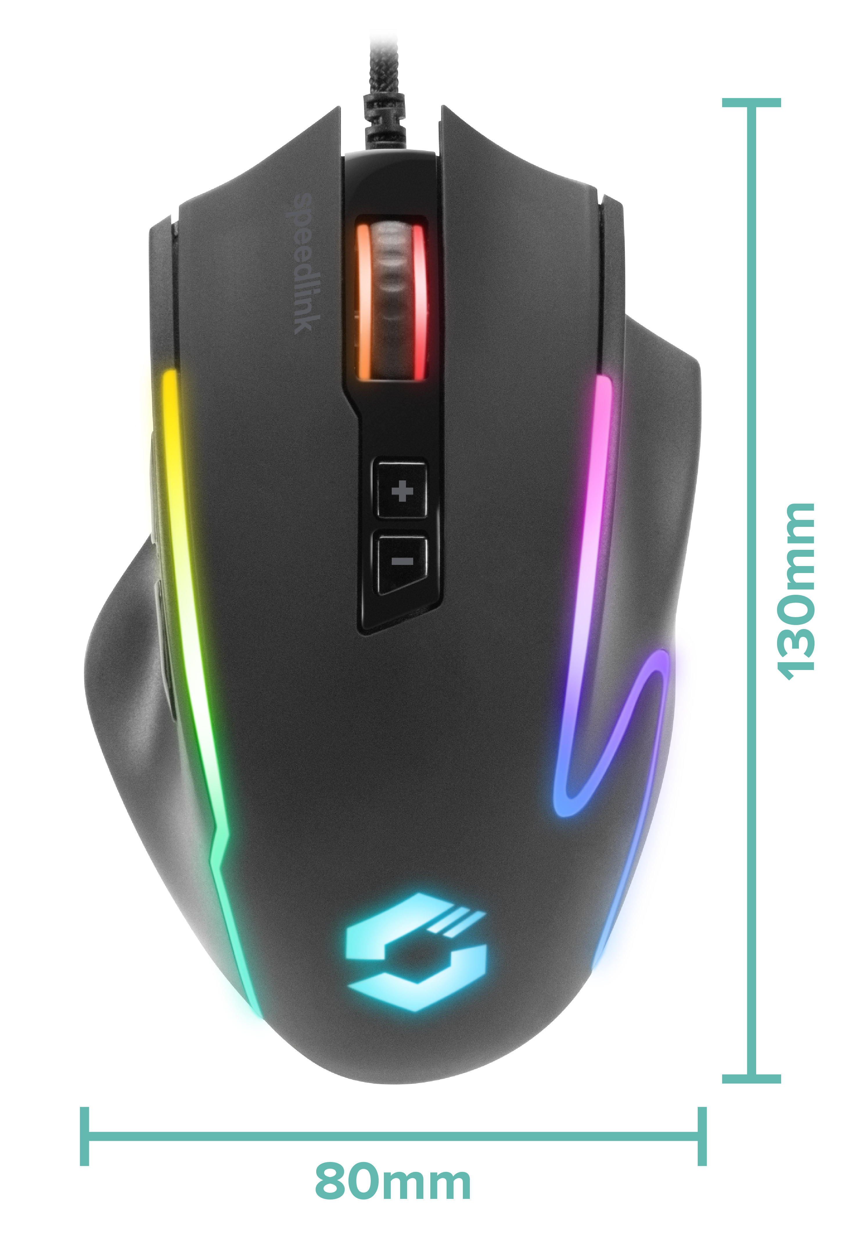 DECUS NX RGB Gaming Mouse, rubber-black DECUS NX RGB Gaming Mouse, rubber-black