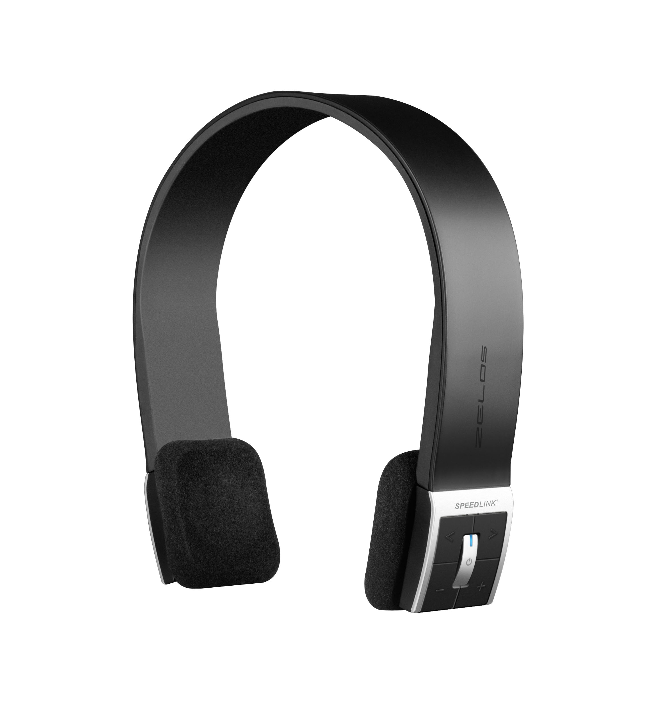 Kabelloses On-Ear Headset SPEEDLINK ZELOS in Schwarz mit integriertem Bedienelement und Polsterung