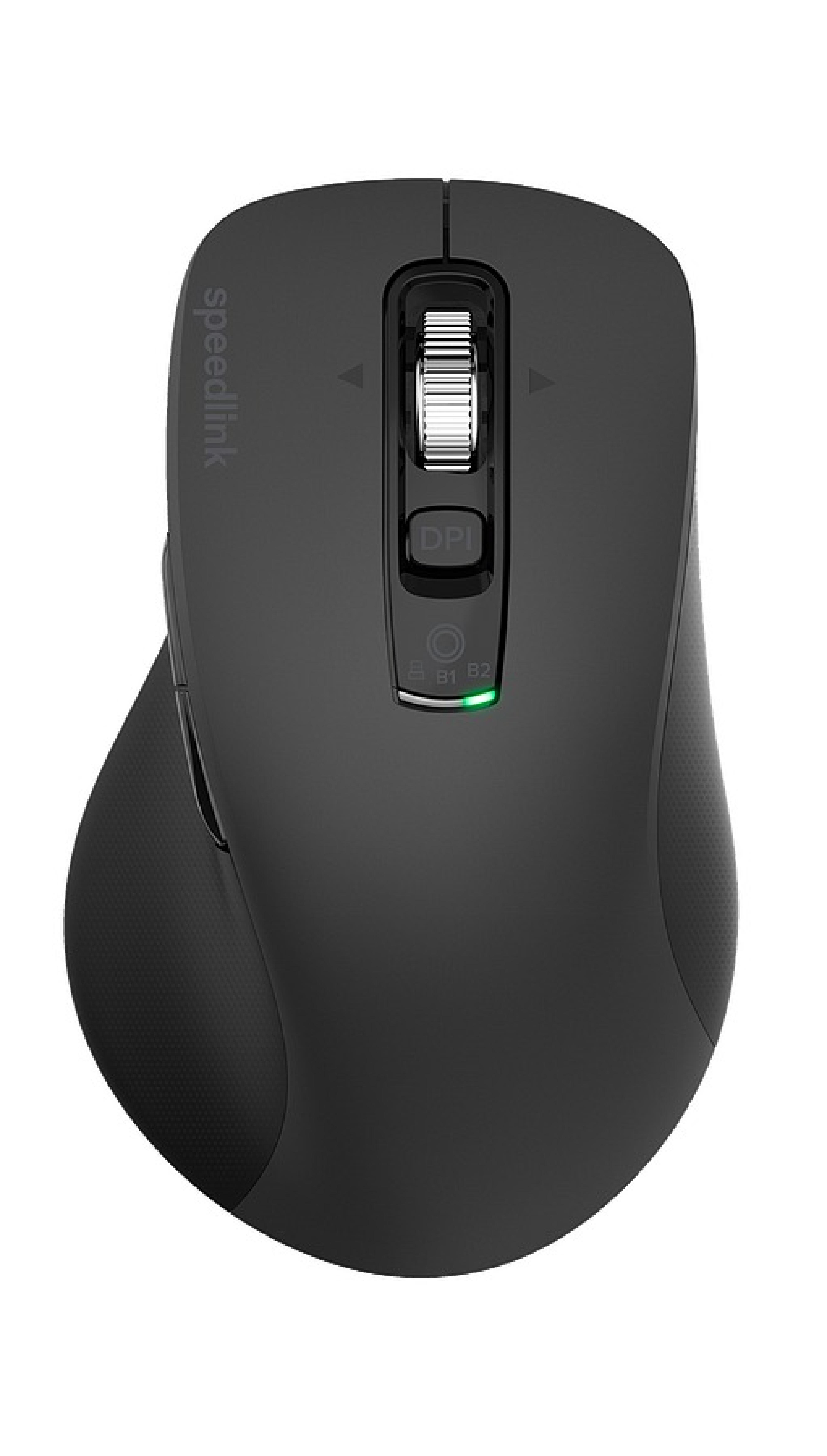 VELORA wiederaufladbare Maus - kabellos, Bluetooth, Smart Flying Scroll Wheel, schwarz