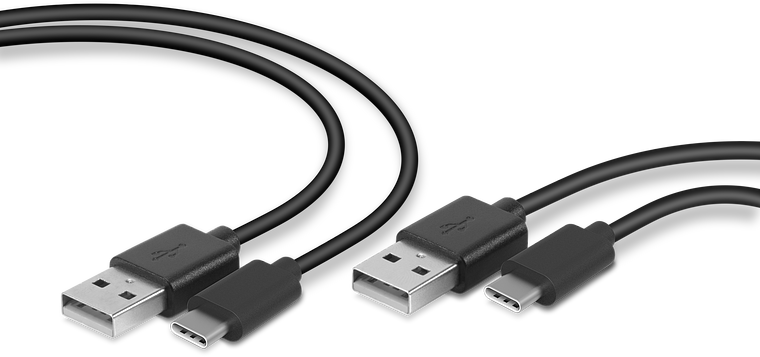 STREAM Play & Charge USB-C Kabel Set für PS5, schwarz