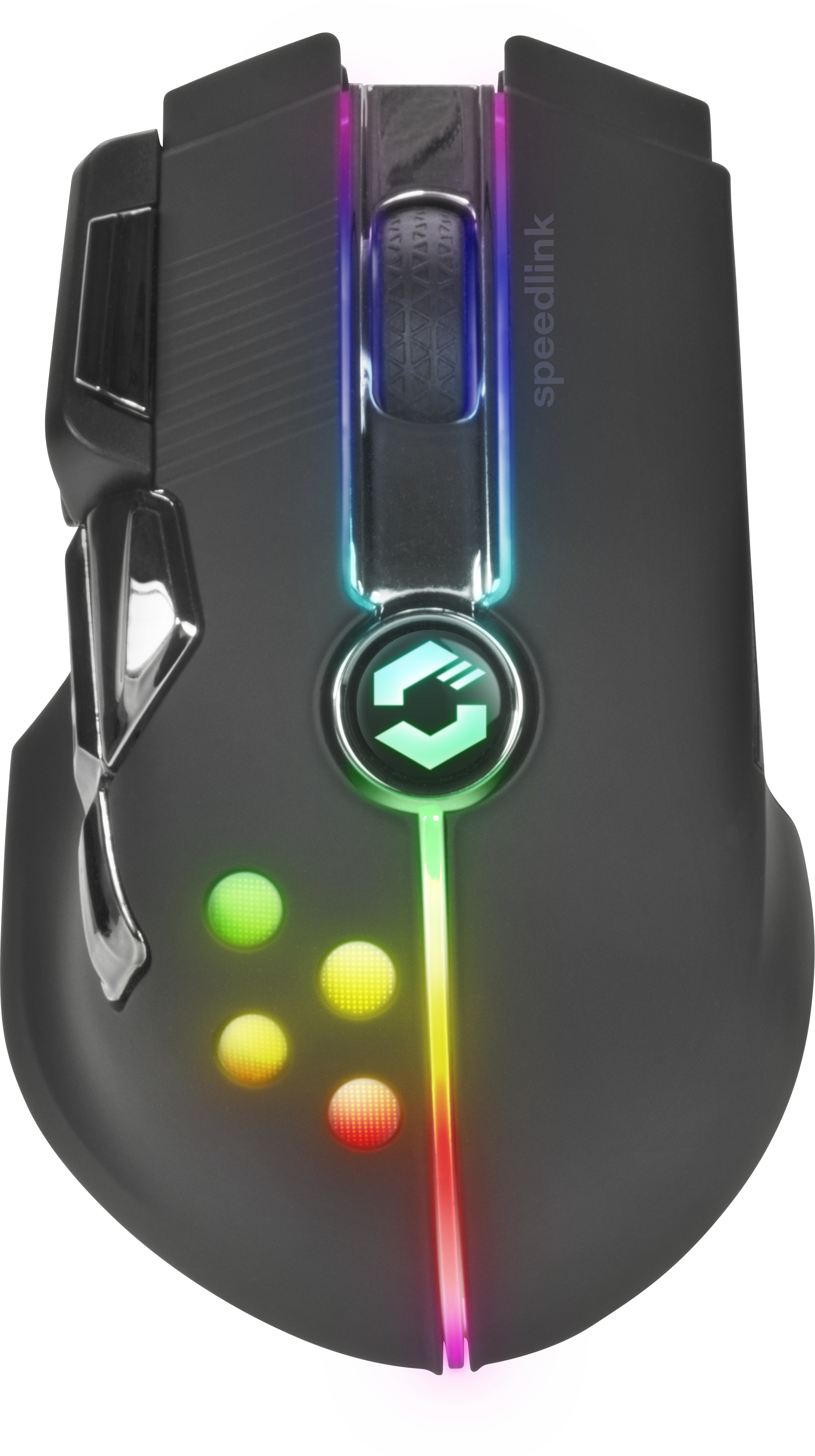 IMPERIOR RGB Gaming Maus - kabellos, rubber-schwarz