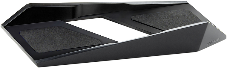 Schwarzer SPEEDLINK ACCORD Laptop-Ständer mit rutschfesten Flächen zum sicheren Aufstellen von Notebooks