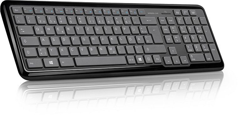 METOS Wireless Multimedia Keyboard, black