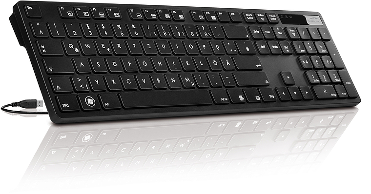VERDANA Multimedia Keyboard, black