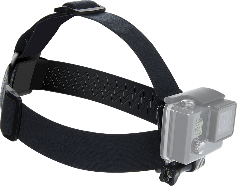 Verstellbarer Kopfgurt mit Halterung, geeignet für GoPro-Kameras und andere Action-Cams