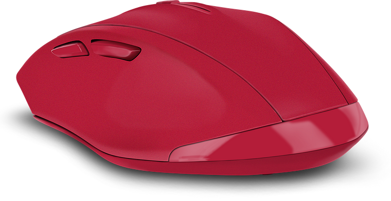 CALADO Silent SL-630007-RRRD - | USB, Wireless Mouse rubber-red