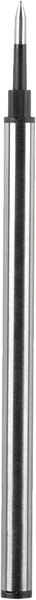 Metallische Kugelschreiber-Ersatzmine mit schwarzer Tinte, einzeln stehend