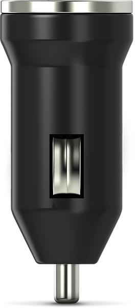 Schwarzer Auto-USB-Ladeadapter für den Zigarettenanzünder, Vorderansicht