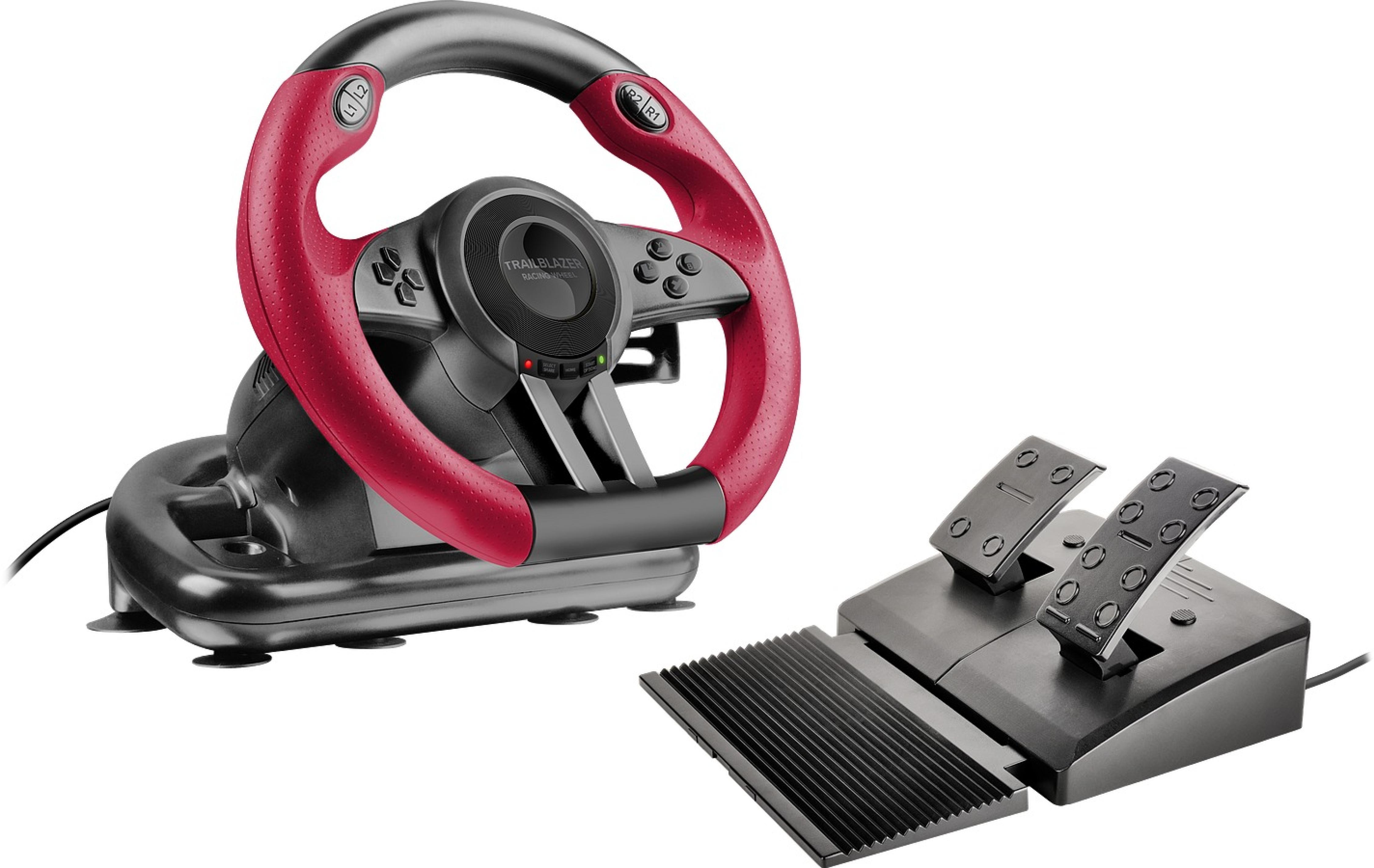 TRAILBLAZER Racing Wheel for PC/PS4/Xbox Series X/S/One/Switch 2/Switch/OLED, black