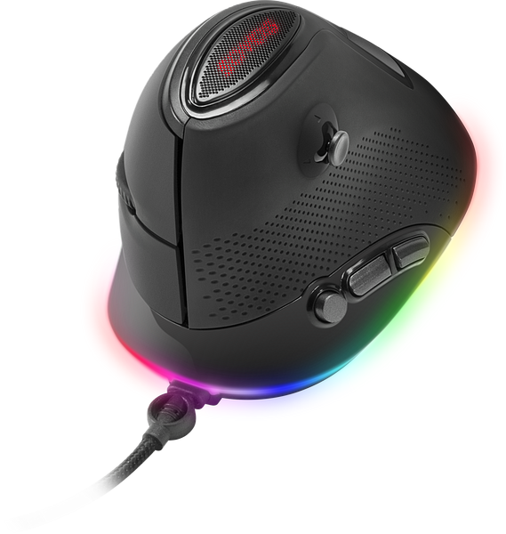 SOVOS Vertical RGB Gaming Mouse, black
